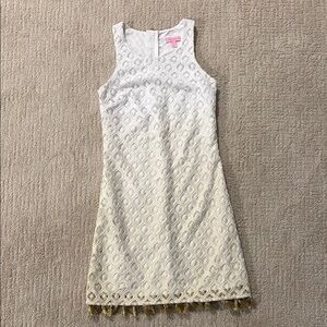 Lilly Pulitzer White Sheath Halter Dress